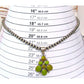 Navajo Gaspeite Cluster Pendant Necklace Sterling Silver 