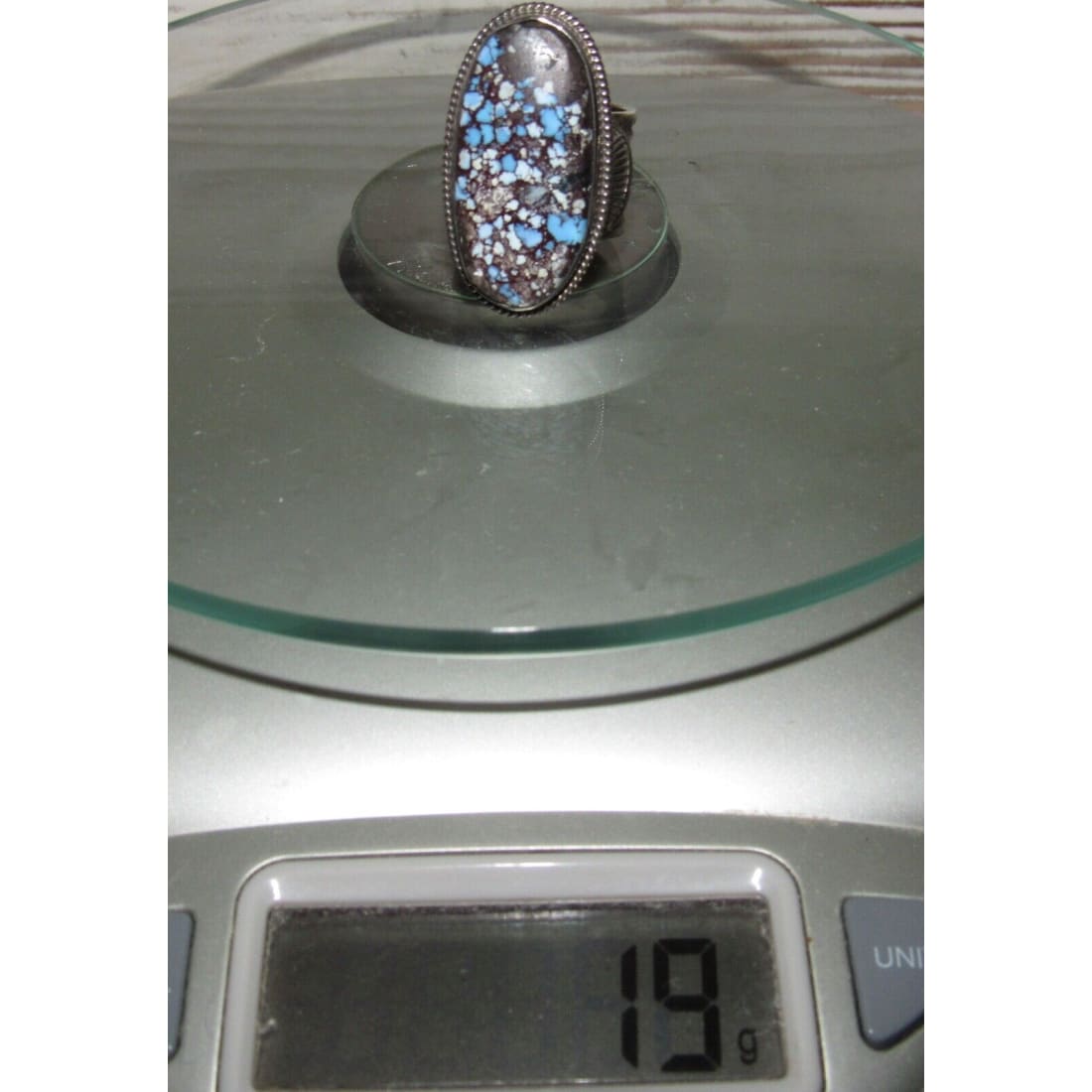 Navajo Gem Grade Golden Hills Turquoise Ring Sz 8 Sterling 