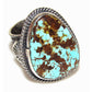Navajo Gem Grade Number 8 Turquoise Ring Sunshine Reeves 