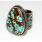 Navajo Gem Grade Number 8 Turquoise Ring Sunshine Reeves 