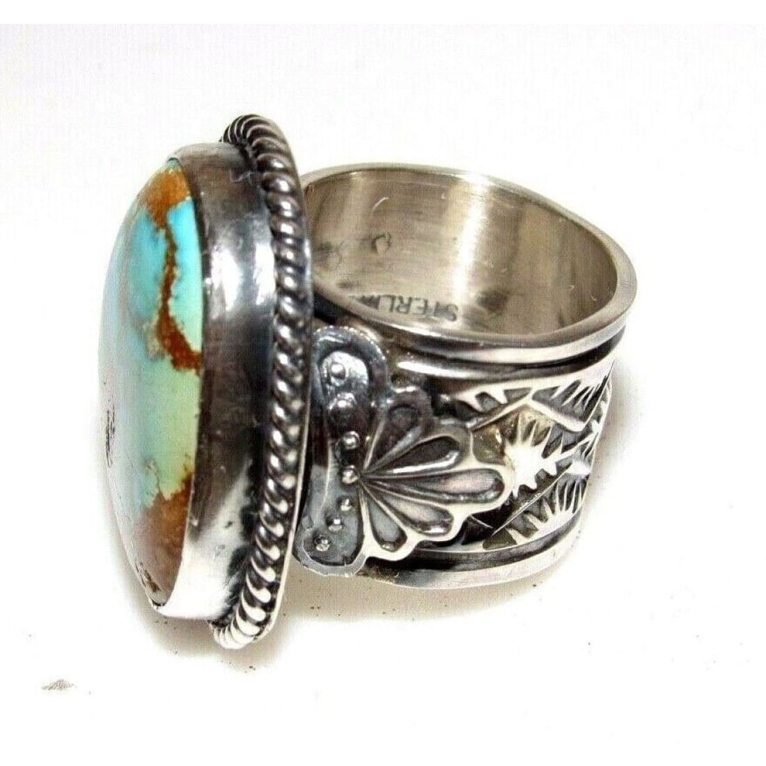 Navajo Gem Grade Royston Ring Sunshine Reeves Size 7