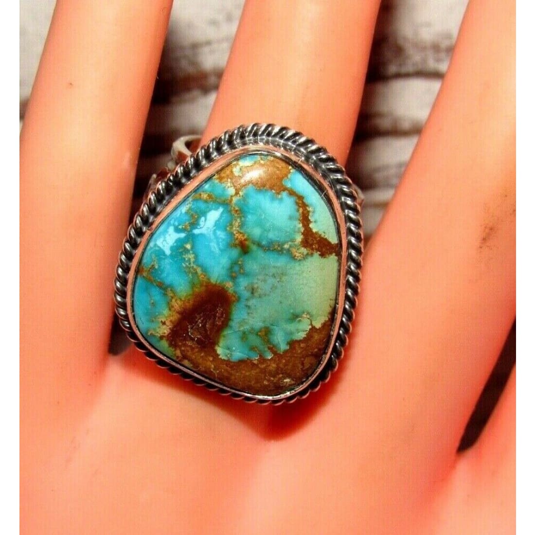 Navajo Gem Grade Royston Ring Sunshine Reeves Size 7