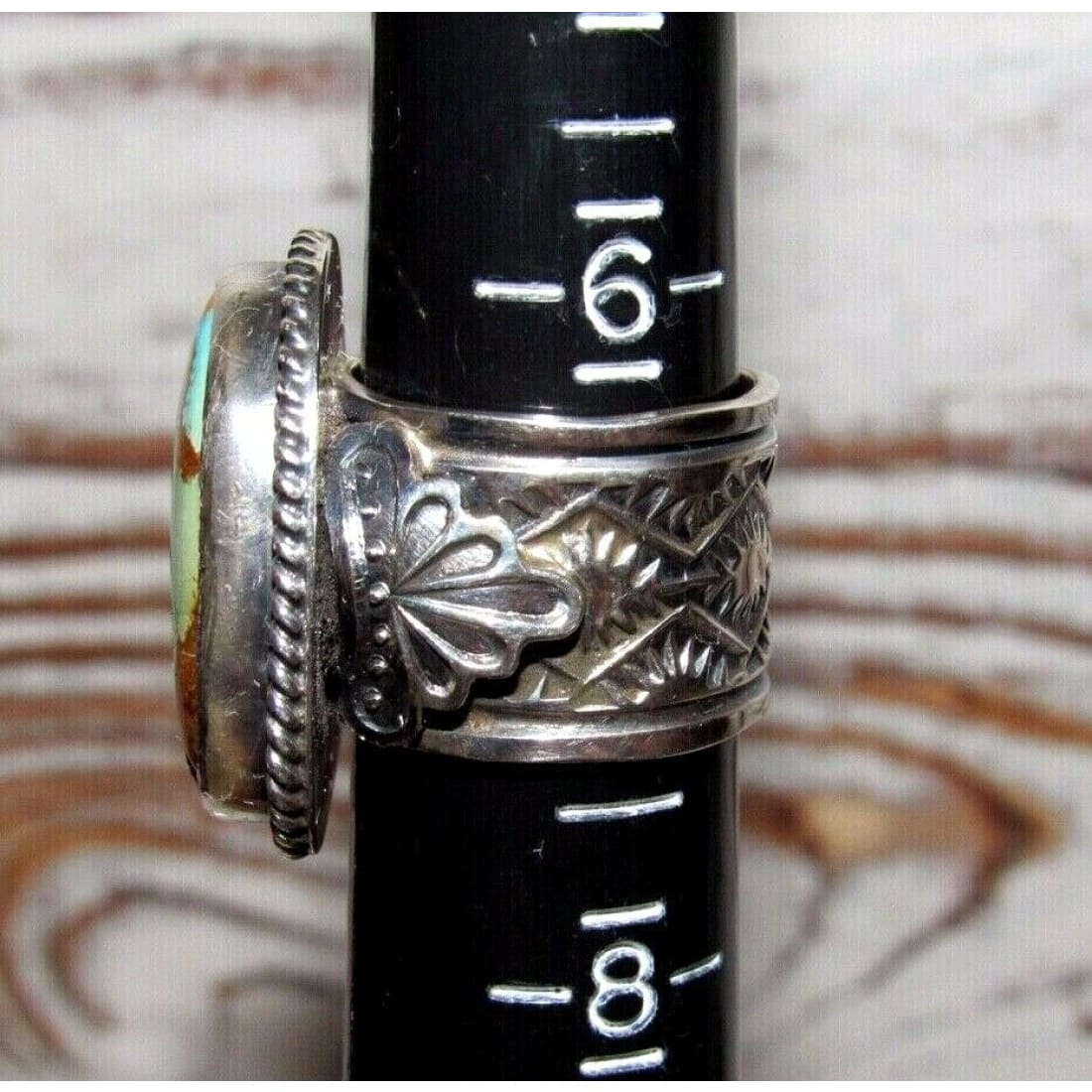Navajo Gem Grade Royston Ring Sunshine Reeves Size 7