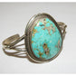 Navajo Gem Grade Royston Turquoise Sterling Cuff Bracelet 