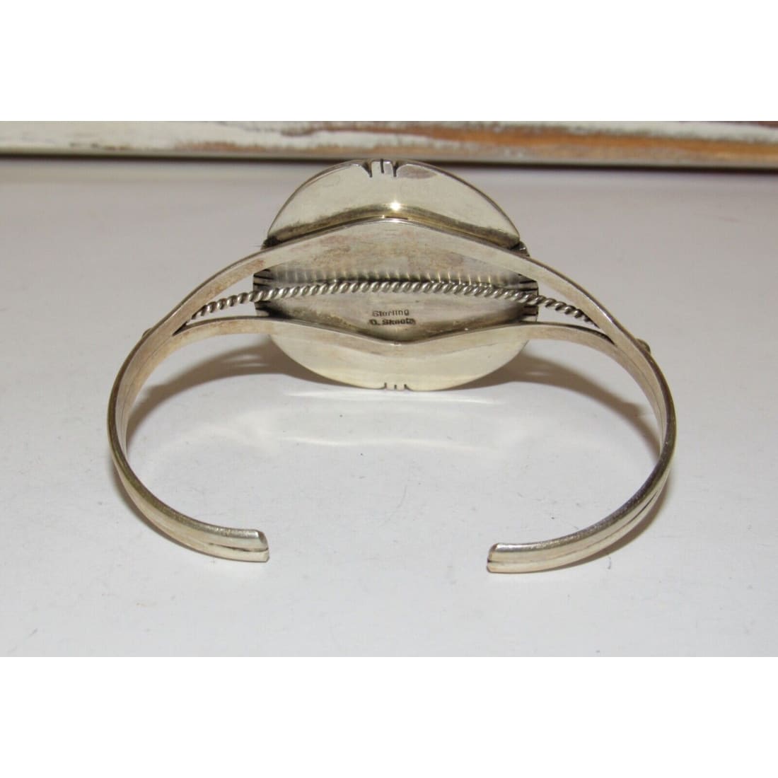 Navajo Gem Grade Royston Turquoise Sterling Cuff Bracelet 