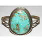 Navajo Gem Grade Royston Turquoise Sterling Cuff Bracelet 