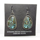 Navajo Gem Grade Spiderweb Kingman Turquoise Dangle Earrings