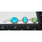 Navajo Green & Blue Turquoise Earrings Kingman Royston 