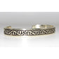 Navajo Hand Stamped Ingot Stacker Cuff Bracelet Signed 