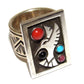 Navajo Hummingbird Ring Size 7.5 Aaron John Sterling 