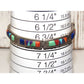 Navajo Inlay Link Bracelet Sterling Silver Calvin Begay 