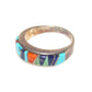 Navajo Inlay Ring Size 6 Sterling Silver Calvin Begay Touch 