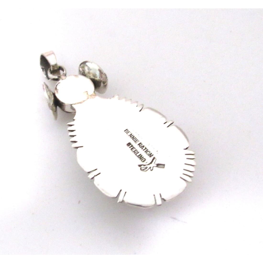 Navajo Kachina Pendant Wild Horse Stone Sterling Silver 