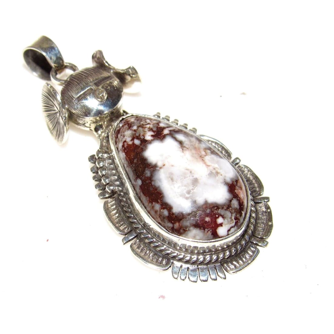 Navajo Kachina Pendant Wild Horse Stone Sterling Silver 