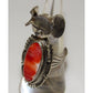 Navajo Kachina Ring Sz 8 Spiny Oyster Sterling Bennie Ration