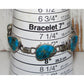 Navajo Kingman Turquoise Link Bracelet Sterling Silver 