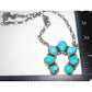 Navajo Kingman Turquoise Naja Necklace Squash Blossom 