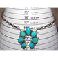 Navajo Kingman Turquoise Naja Necklace Squash Blossom 