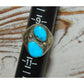 Navajo Kingman Turquoise Ring Size 10 Sterling Silver Native