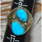 Navajo Kingman Turquoise Ring Size 10 Sterling Silver Native