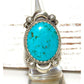 Navajo Kingman Turquoise Ring Size 6 Sterling Silver Native 