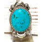 Navajo Kingman Turquoise Ring Size 6 Sterling Silver Native 