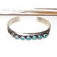 Navajo Kingman Turquoise Stacker Cuff Bracelet Sterling Silver M. Cayatineto Native American