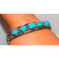 Navajo Kingman Turquoise Stacker Cuff Bracelet Sterling