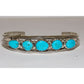 Navajo Kingman Turquoise Stacker Cuff Bracelet Sterling