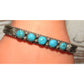 Navajo Kingman Turquoise Stacker Cuff Bracelet Sterling
