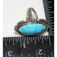 Navajo Kingman Turquoise Statement Ring Sz 7 Sterling Silver