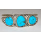 Navajo Kingman Turquoise Sterling Silver Cuff Bracelet