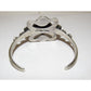 Navajo Lapis Pink Shell Cuff Bracelet Sterling Silver
