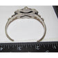 Navajo Lapis Pink Shell Cuff Bracelet Sterling Silver