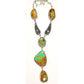 Navajo Lariat Necklace Royston Turquoise Sterling Silver