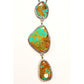 Navajo Lariat Necklace Royston Turquoise Sterling Silver