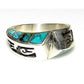 NAVAJO LONN PARKER Ring Size 7 Sterling Silver Turquoise 