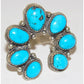 Navajo Naja Ring Size 8.5 Kingman Turquoise Statement Ring 