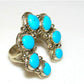 Navajo Naja Ring Size 9 Sterling Sleeping Beauty Turquoise Statement Ring Native Native American