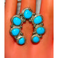 Navajo Naja Ring Size 9 Sterling Sleeping Beauty Turquoise Statement Ring Native Native American