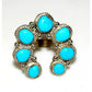 Navajo Naja Ring Size 9 Sterling Sleeping Beauty Turquoise Statement Ring Native Native American