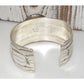 Navajo Neptune Variscite Sterling Cuff Bracelet Leonard & 