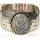 Navajo Neptune Variscite Sterling Cuff Bracelet Leonard & 