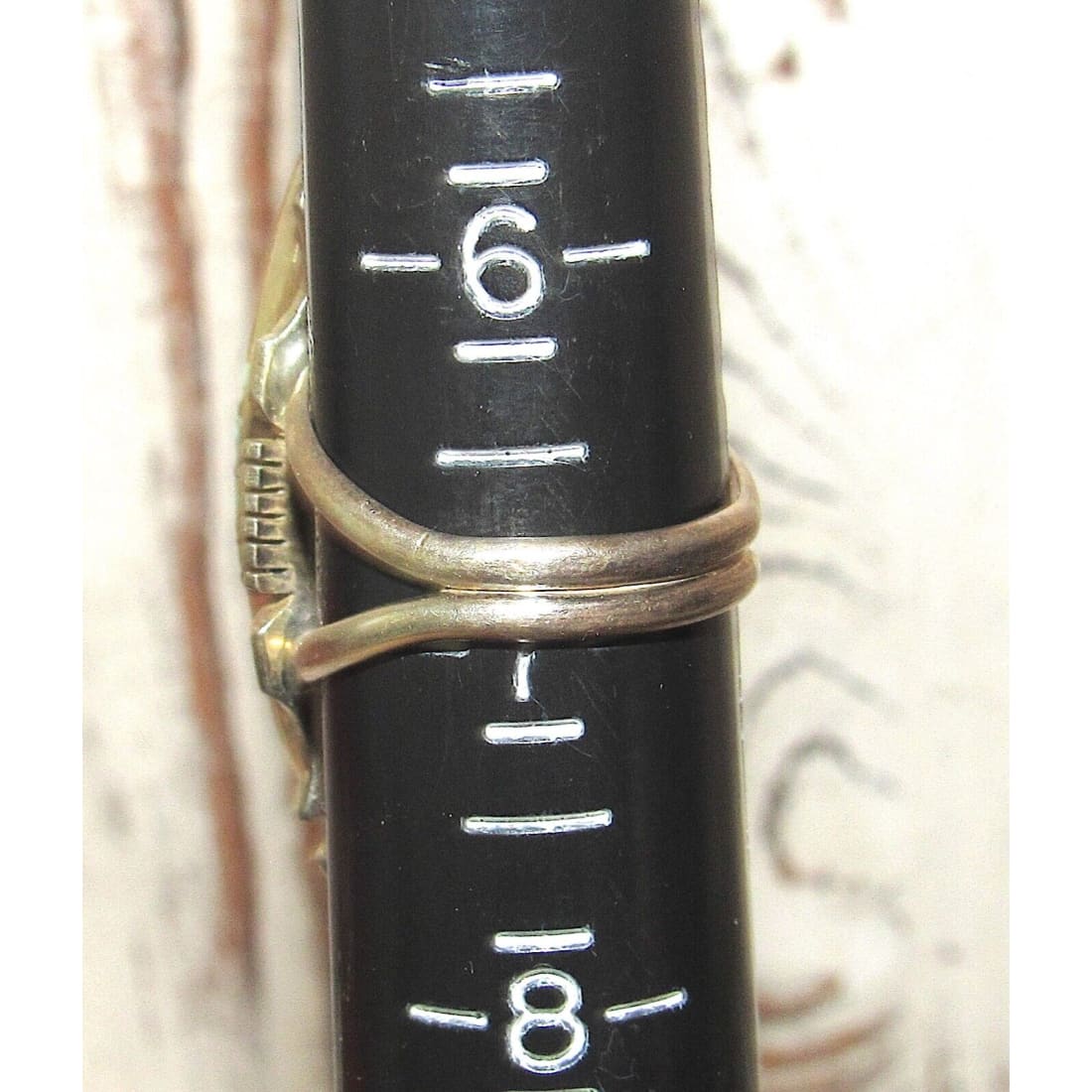 Navajo Number 8 Inlay Ring Size 7 Sterling Silver Signed 