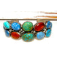 Navajo Number 8 Turquoise Amber Lapis Sterling Statement 