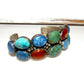 Navajo Number 8 Turquoise Amber Lapis Sterling Statement 