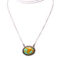 Navajo Number 8 Turquoise Bar Necklace Sterling Silver 