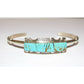 Navajo Number 8 Turquoise Stacker Cuff Bracelet Sterling