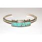 Navajo Number 8 Turquoise Stacker Cuff Bracelet Sterling