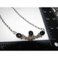 Navajo Onyx Bar Necklace Sterling Silver Henry Davis Native 